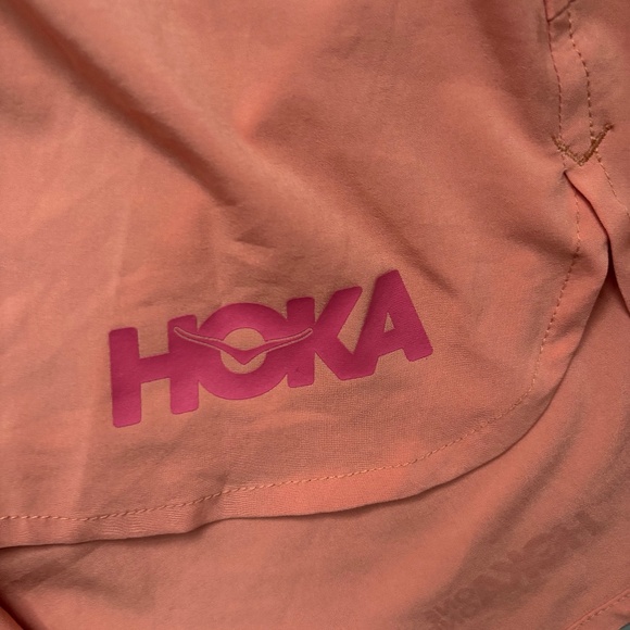 HokA One One SG Trail Short S Pockets Sun Baked Peach Run - Picture 4 of 10